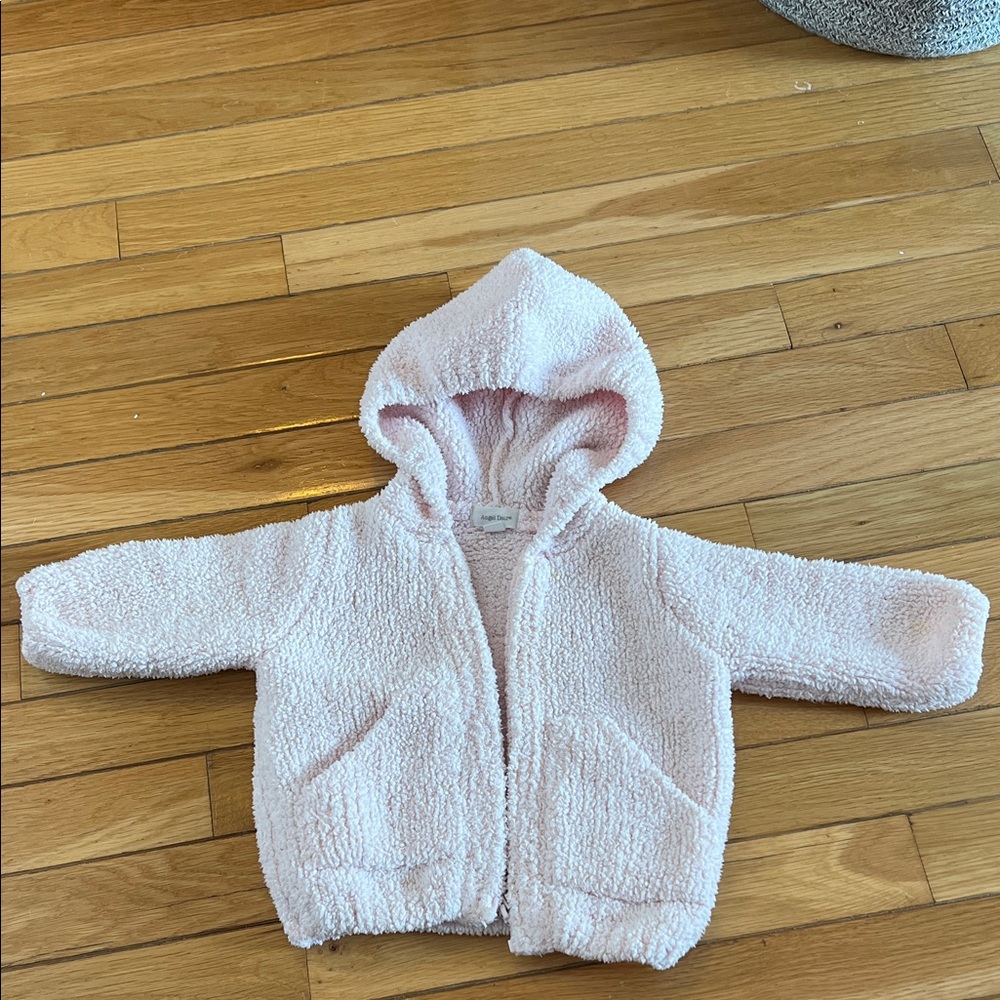 Angel Dear Pink Chenille Jacket 0-6 months